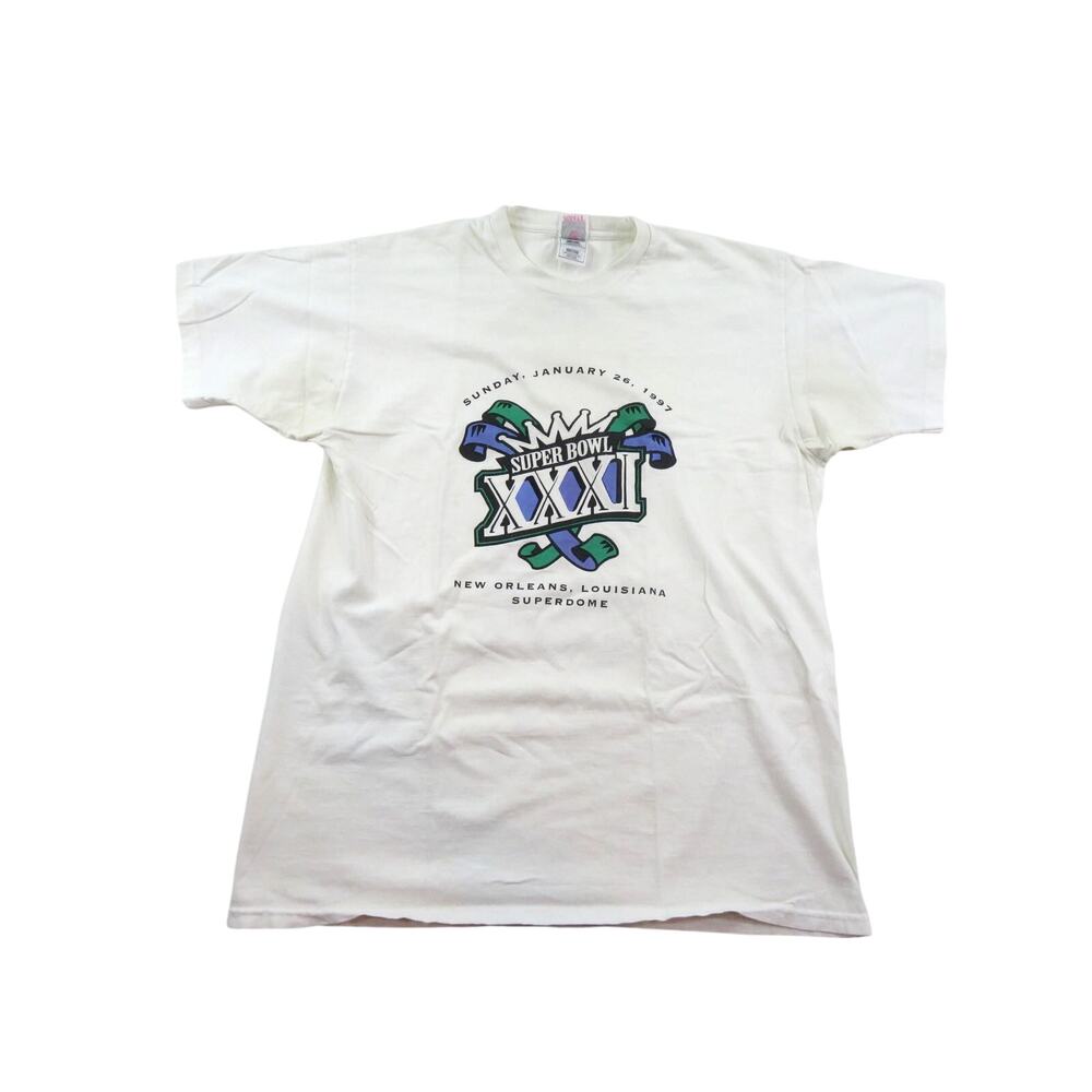 Super Bowl XXXI T-Shirt, Patriots X Green Bay Packers 1997 New Orleans, XL